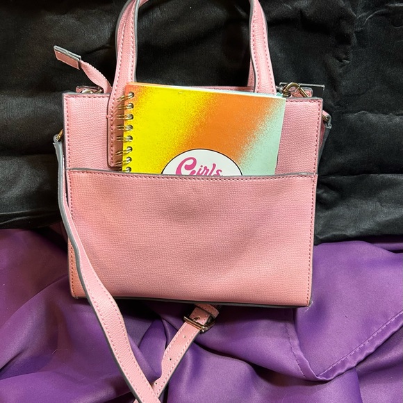 NWT Karl Lagerfeld Paris Pink with Gold Cross Body. Did anyone say Barbie Core - Picture 5 of 9